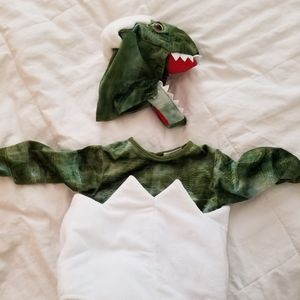 Pottery Barn Kids Baby green egg dinosaur costume